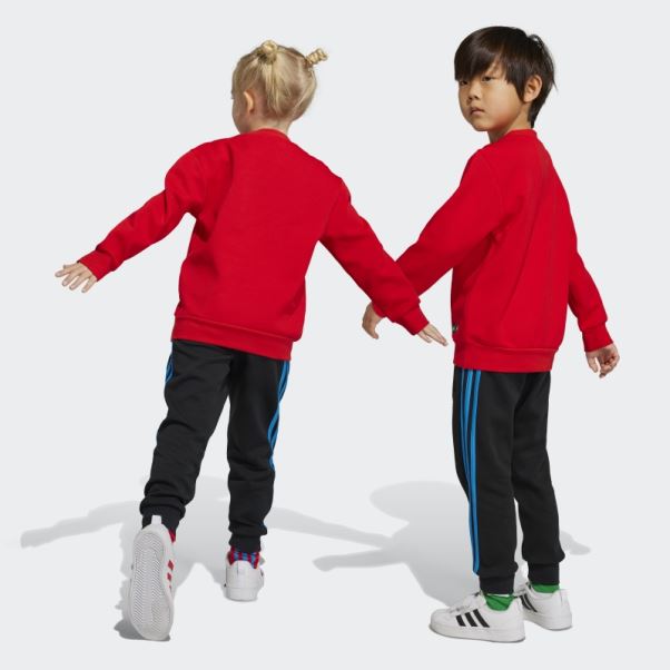 Ensemble Sweat Et Pantalon Adidas X Classic Lego Crew Rouge Fashion