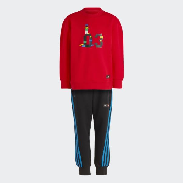 Ensemble Sweat Et Pantalon Adidas X Classic Lego Crew Rouge Fashion