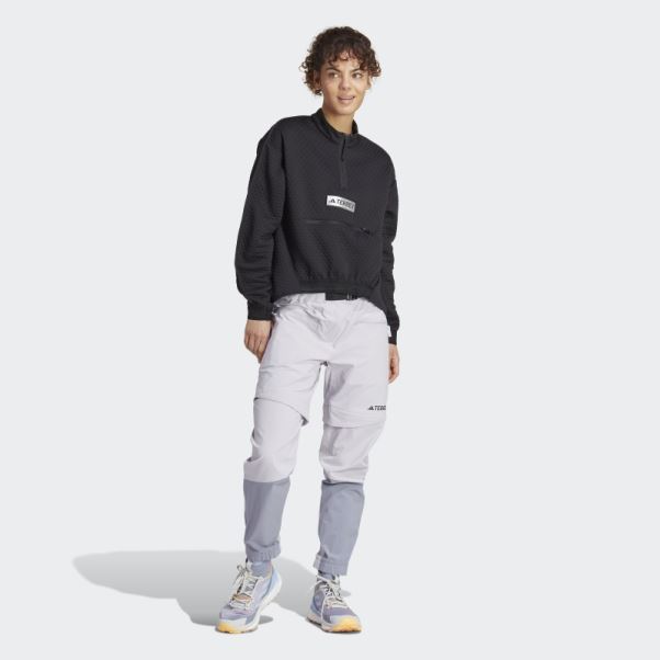 Veste Polaire Demi-zip Terrex Utilitas Adidas Noir