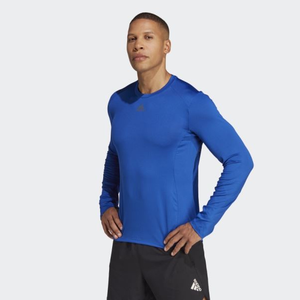 T-shirt D'entraînement à Manches Longues Hiit Bleu Royal Adidas