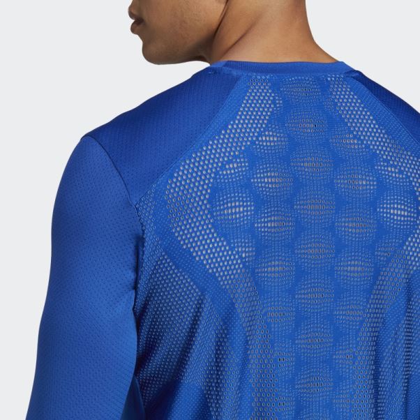 T-shirt D'entraînement à Manches Longues Hiit Bleu Royal Adidas