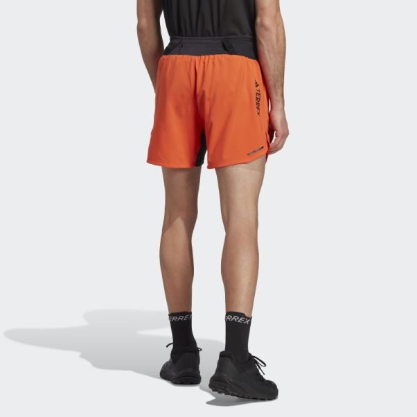 Short De Trail Running Adidas Terrex Agravic Orange