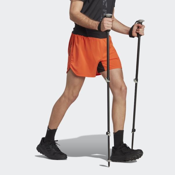 Short De Trail Running Adidas Terrex Agravic Orange