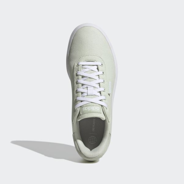Chaussures Adidas Court Platform Cln Vertes