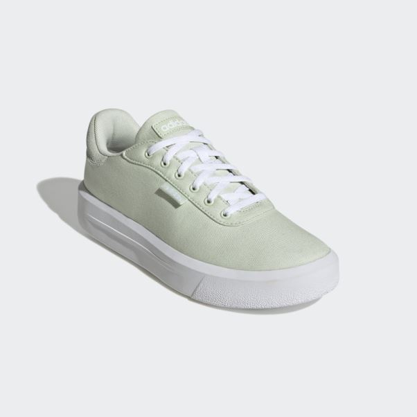 Chaussures Adidas Court Platform Cln Vertes