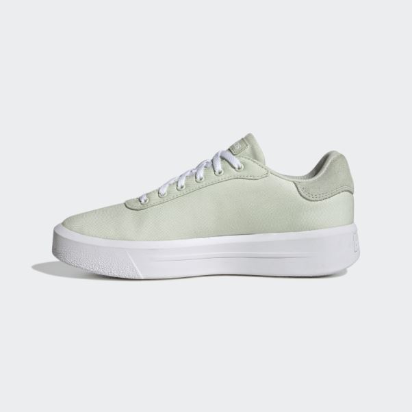Chaussures Adidas Court Platform Cln Vertes