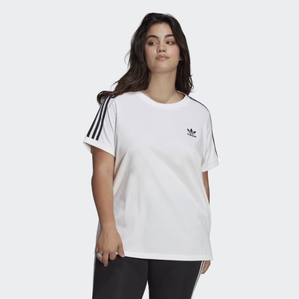 Adicolor Classics 3-stripes T-shirt (grande Taille) Adidas Blanc