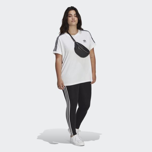 Adicolor Classics 3-stripes T-shirt (grande Taille) Adidas Blanc