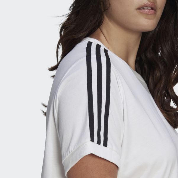 Adicolor Classics 3-stripes T-shirt (grande Taille) Adidas Blanc