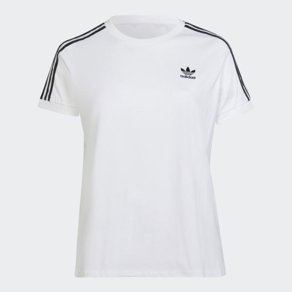 Adicolor Classics 3-stripes Tee (taille Plus) Adidas Blanc