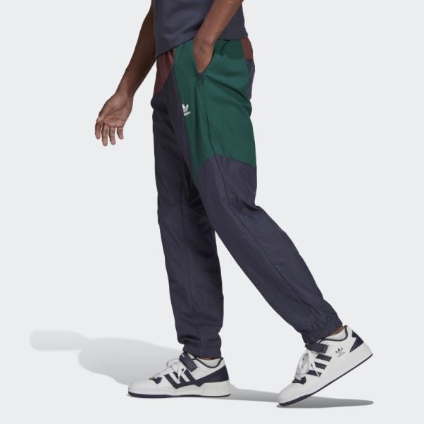 Adidas Pantalon De Survêtement Bleu Marine Adicolor Colorblock