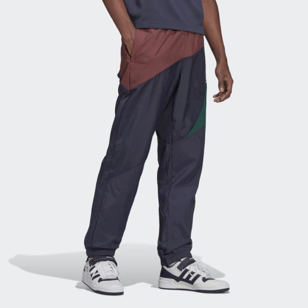Adidas Pantalon De Survêtement Bleu Marine Adicolor Colorblock