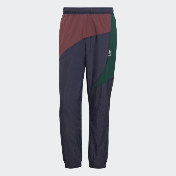 Adidas Pantalon De Survêtement Bleu Marine Adicolor Colorblock