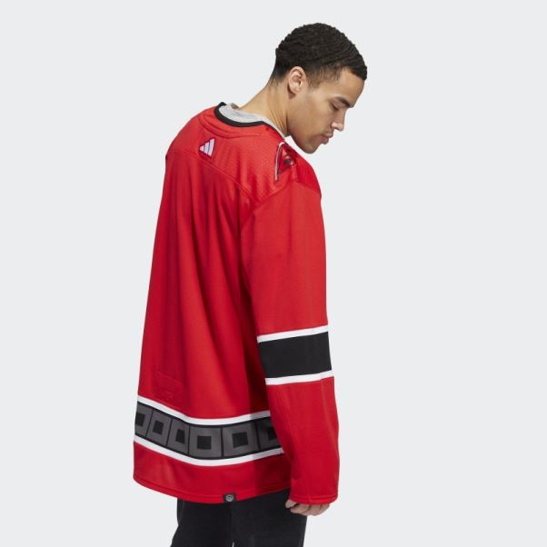 Hurricanes Authentique Reverse Retro Wordmark Maillot Adidas Rouge