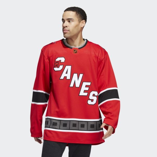 Hurricanes Authentique Reverse Retro Wordmark Maillot Adidas Rouge
