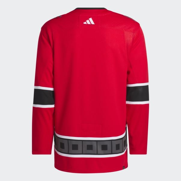 Hurricanes Authentique Reverse Retro Wordmark Maillot Adidas Rouge