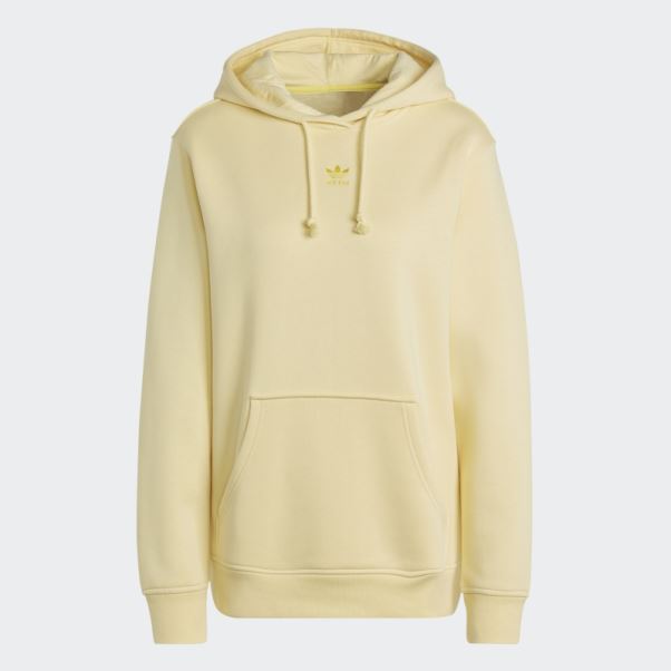 Sweat à Capuche Adicolor Essentials Polaire Jaune Adidas