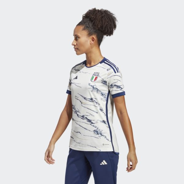 Maillot Extérieur Italie 23 Blanc Adidas