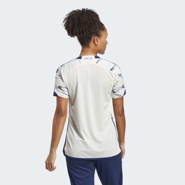 Maillot Extérieur Italie 23 Blanc Adidas