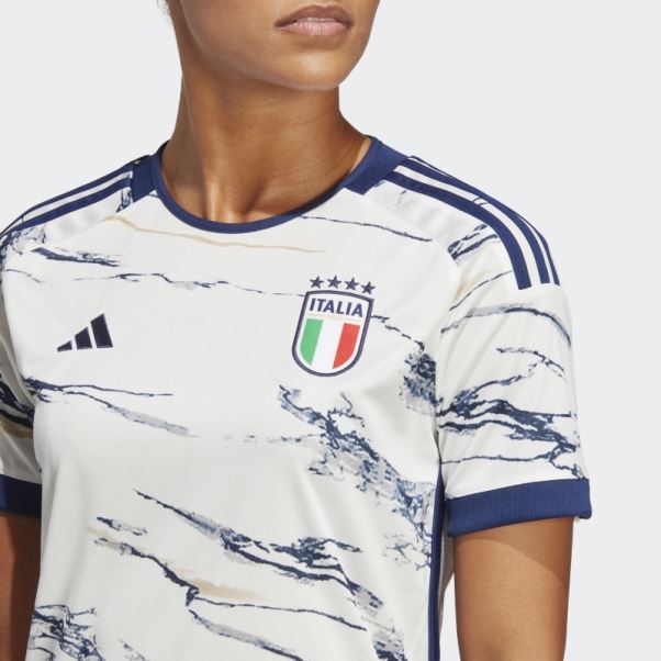 Maillot Extérieur Italie 23 Blanc Adidas