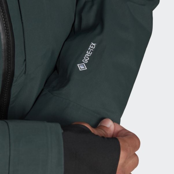 Veste De Snow Adidas Terrex Myshelter 3 Couches Gore Tex Vert