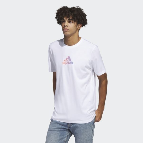 T-shirt Graphique Adidas Power Blanc