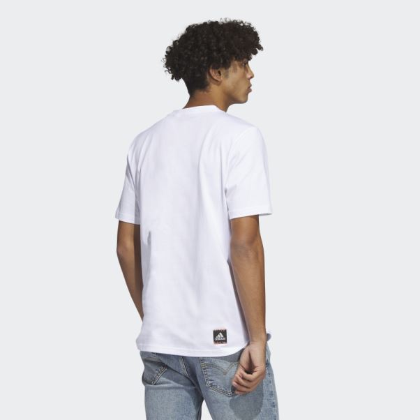T-shirt Graphique Adidas Power Blanc