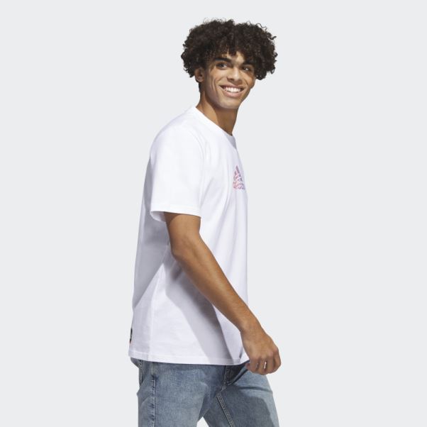 T-shirt Graphique Adidas Power Blanc
