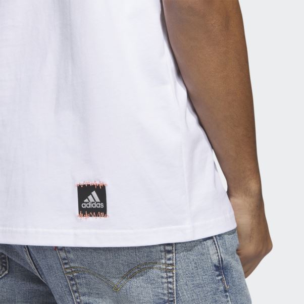 T-shirt Graphique Adidas Power Blanc