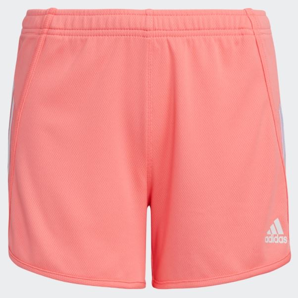 Short En Mesh à Rayures Adidas Rouge Acide (taille Allongée)