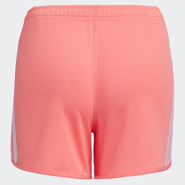 Short En Mesh à Rayures Adidas Rouge Acide (taille Allongée)
