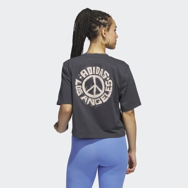 T-shirt Court Adidas Los Angeles Carbon Fashion