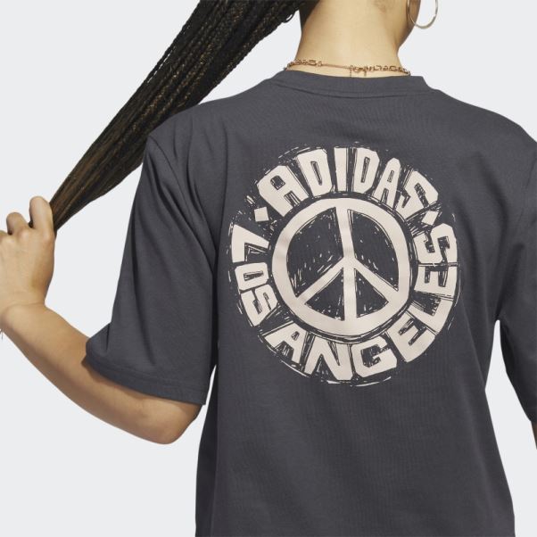 T-shirt Court Adidas Los Angeles Carbon Fashion