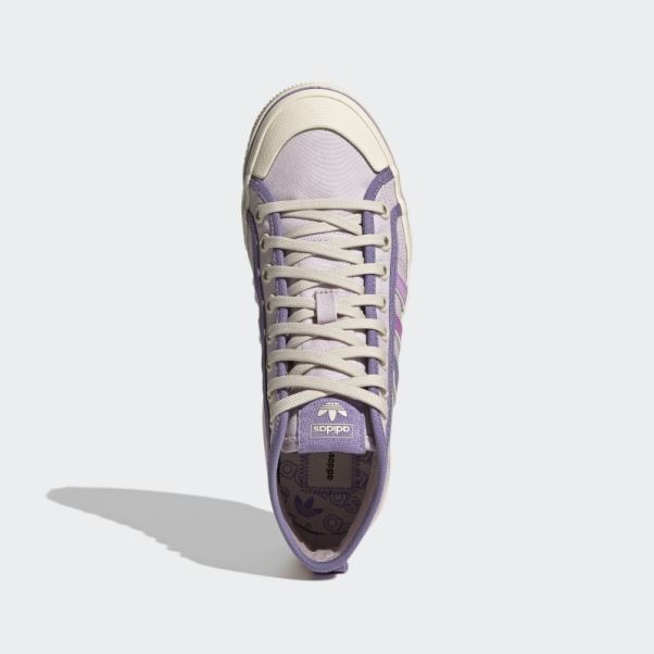 Adidas Nizza Plate-forme Mid Chaussures Rose