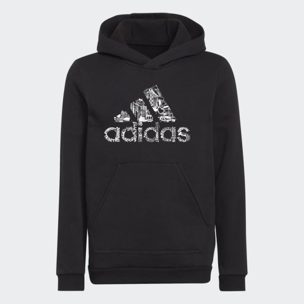 Sweat à Capuche Noir Adidas Badge Of Sport Pour Enfant