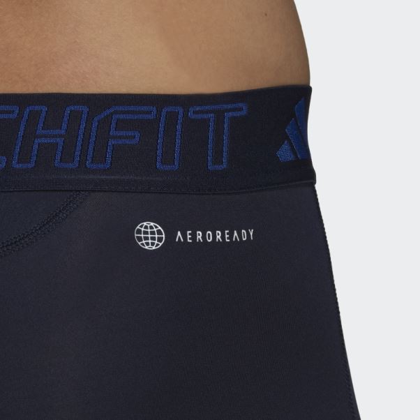 Collants Longs Techfit Training Encre Adidas