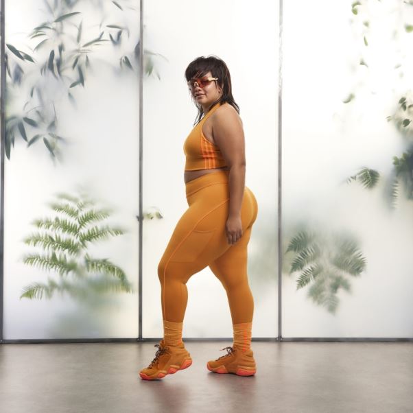 Soutien-gorge à Lacets Dans Le Dos (grande Taille) Adidas Focus Orange