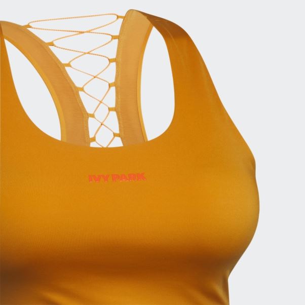Soutien-gorge à Lacets Dans Le Dos (grande Taille) Adidas Focus Orange