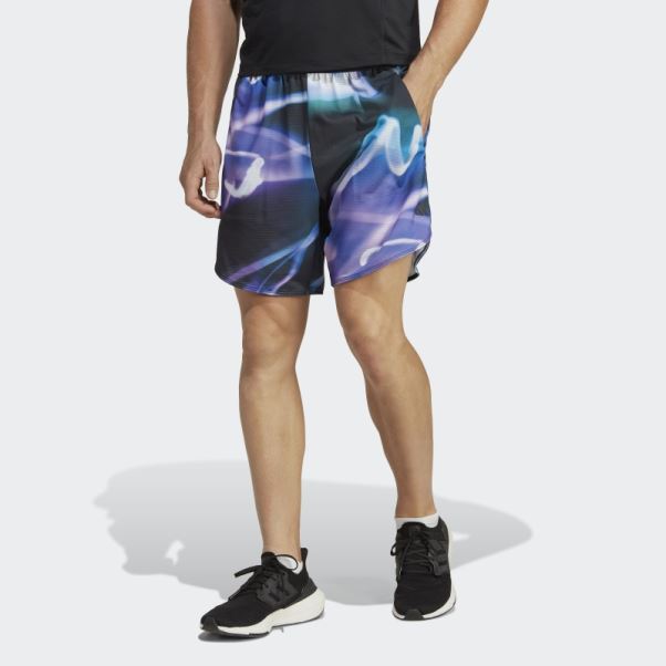 Violet Conçu Pour L'entraînement Short D'entraînement à Imprimé Heat.rdy Hiit Adidas