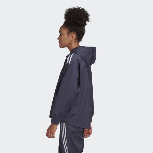 Sweat à Capuche Adidas Adicolor Classics Bleu Marine