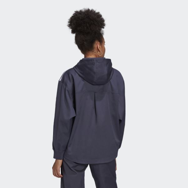 Sweat à Capuche Adidas Adicolor Classics Bleu Marine