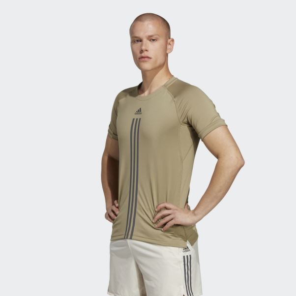 Tee Shirt Alphastrength Orbite Vert Adidas