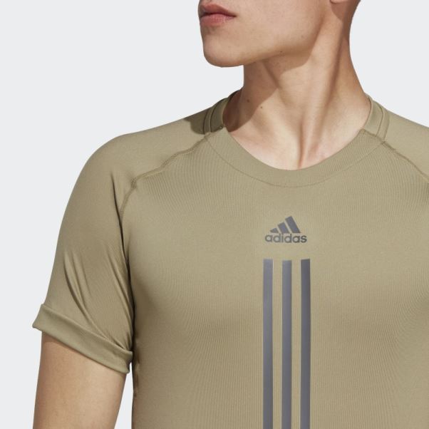 Tee Shirt Alphastrength Orbite Vert Adidas