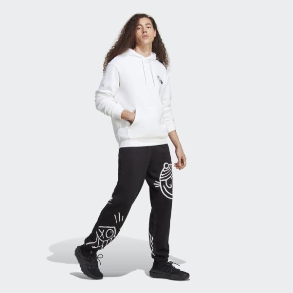Sweat à Capuche Graphique Hack The Elite Blanc Adidas