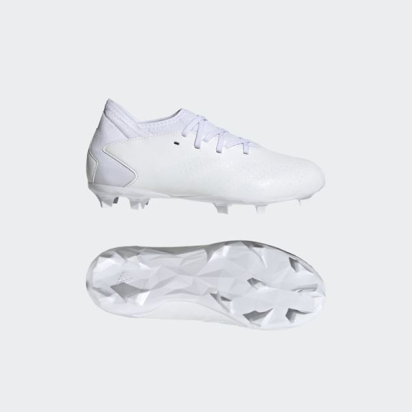 Chaussures Predator Precision.3 Blanches Pour Terrain Sec Adidas