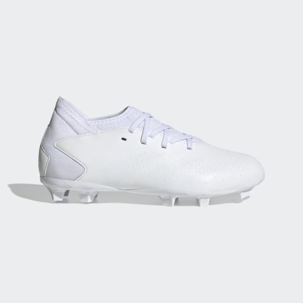 Chaussures Predator Precision.3 Blanches Pour Terrain Sec Adidas