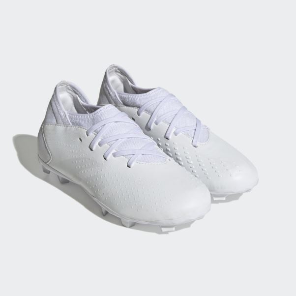 Chaussures Predator Precision.3 Blanches Pour Terrain Sec Adidas