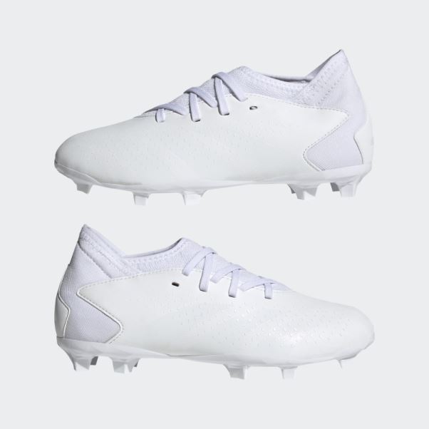 Chaussures Predator Precision.3 Blanches Pour Terrain Sec Adidas