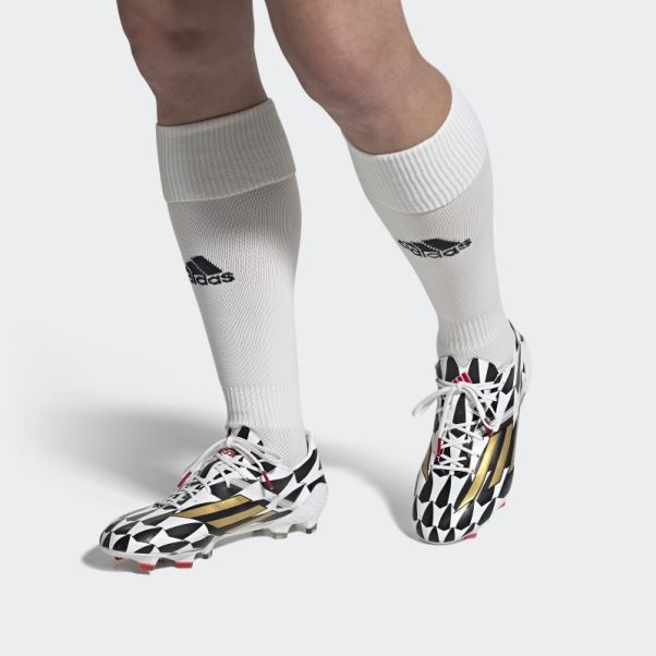Bottes De Sol Ferme Adidas F50 Adizero Iv Blanc