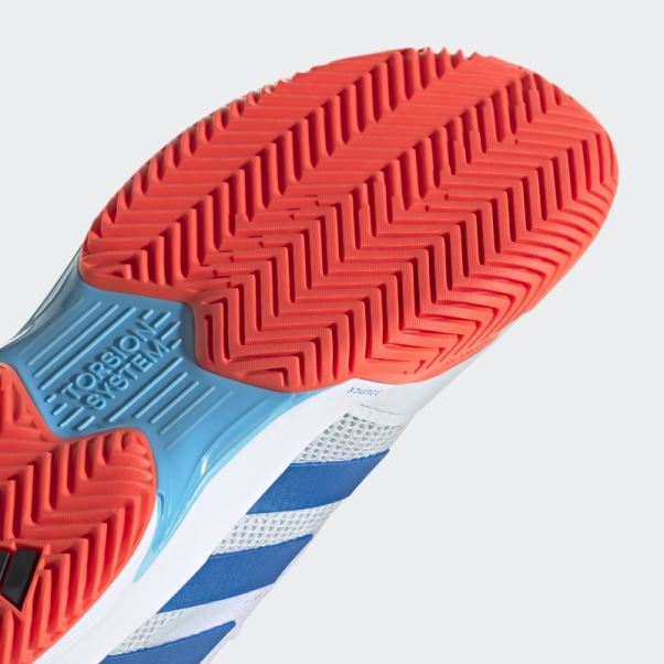Adidas Courtjam Control Chaussures De Tennis Bleues